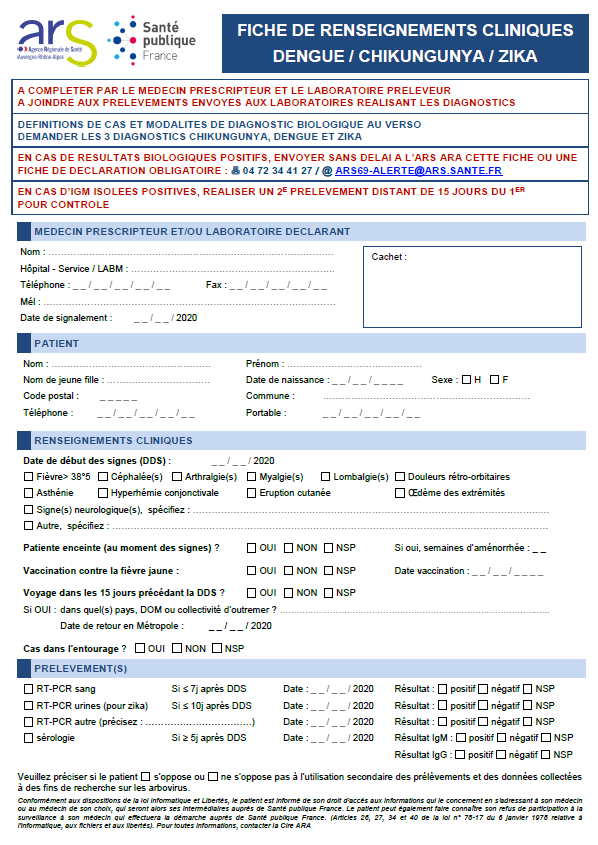 Surveillance Du Chikungunya De La Dengue Et Du Zika Urps M Decins Aura