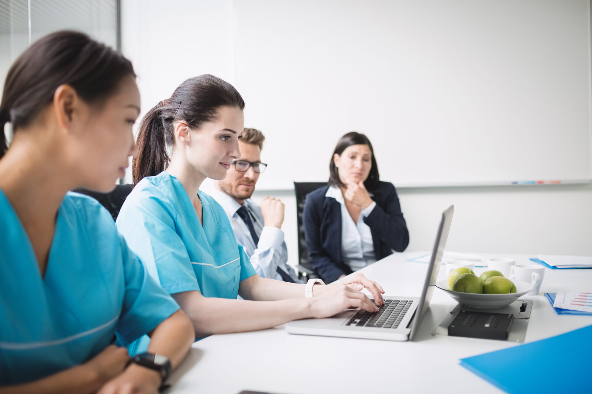 Team of doctors in a meeting at conference room